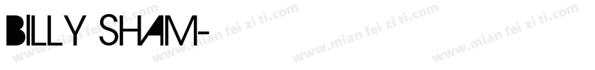 Billy sham字体转换